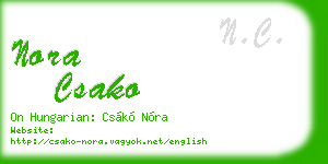 nora csako business card