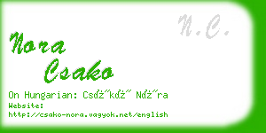 nora csako business card